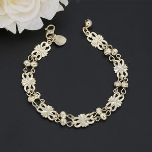 JXX Nueva Joyería de Moda para Mujer, Brazalete Chapado en Oro de 14K con Colgante en Forma de Perla, Estilo Moderno, Material de Latón - Product Image 1