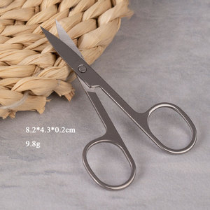 Di alta qualità argento smalto a specchio di bellezza cura del sopracciglio forbici trucco affilato per unghie cuticola in acciaio inox sopracciglia pinzette - Product Image 1