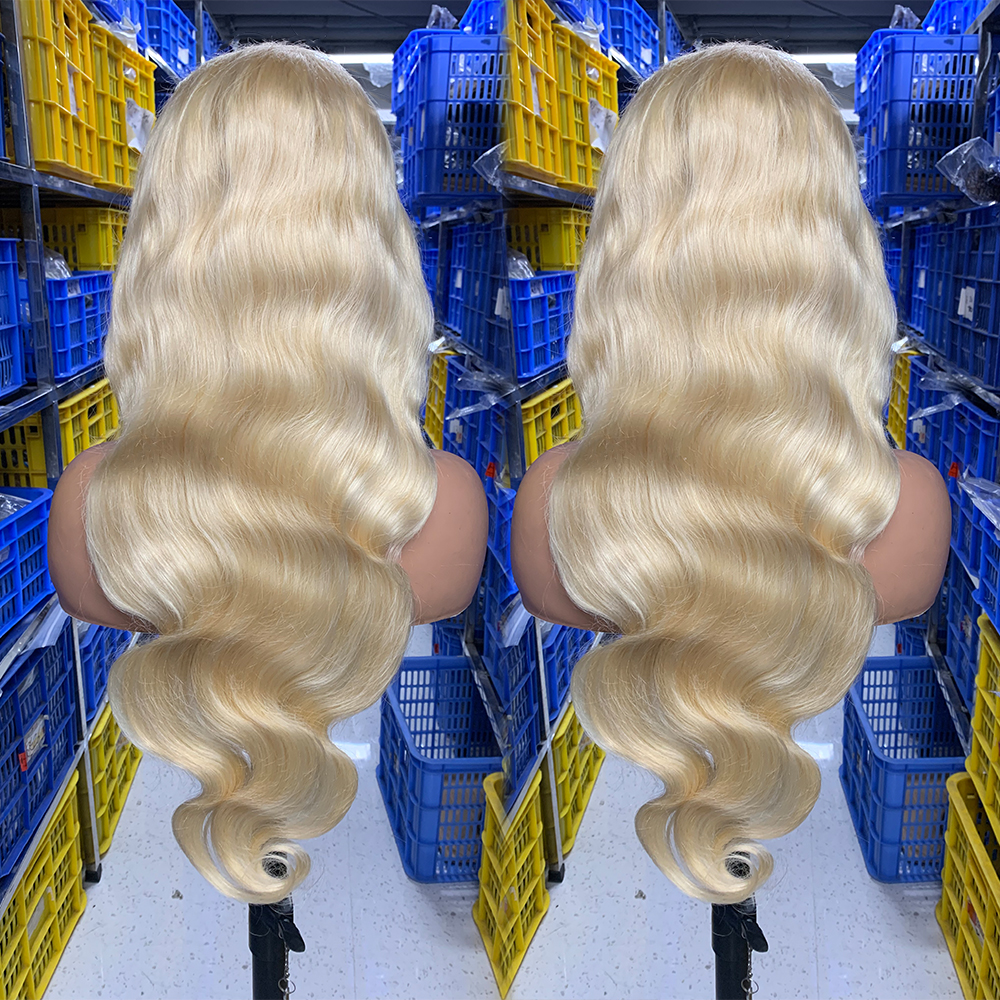 613 13x6 parrucca bionda 180% corpo onda