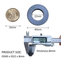 Haut-parleur magnétique industriel en céramique C8 avec échantillon d'aimant en anneau Service de coupe personnalisé quantité minimale de commande 1000 pièces en ferrite