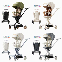 Poussette Compacte Pliable pour Bébés avec Rotation de Siège à 360 Degrés, Protection de la Colonne Vertébrale, Capote Légère – Vente en Gros