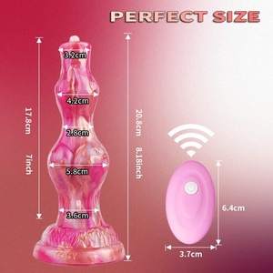 YOCY Adult Sex Toys 8 Inch <b>Vibrator</b> Monster Dildos 10 <b>Vibrators</b> Modes Anal Toy for Women Men Fantasy Knot Dildo <b>Remote</b> Control - Product Image 6