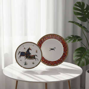 Juego de Platos de Porcelana Fina de Lujo al por Mayor con Diseño de Caballo, Vajilla de Porcelana para Uso Doméstico o Regalos - Product Image 3