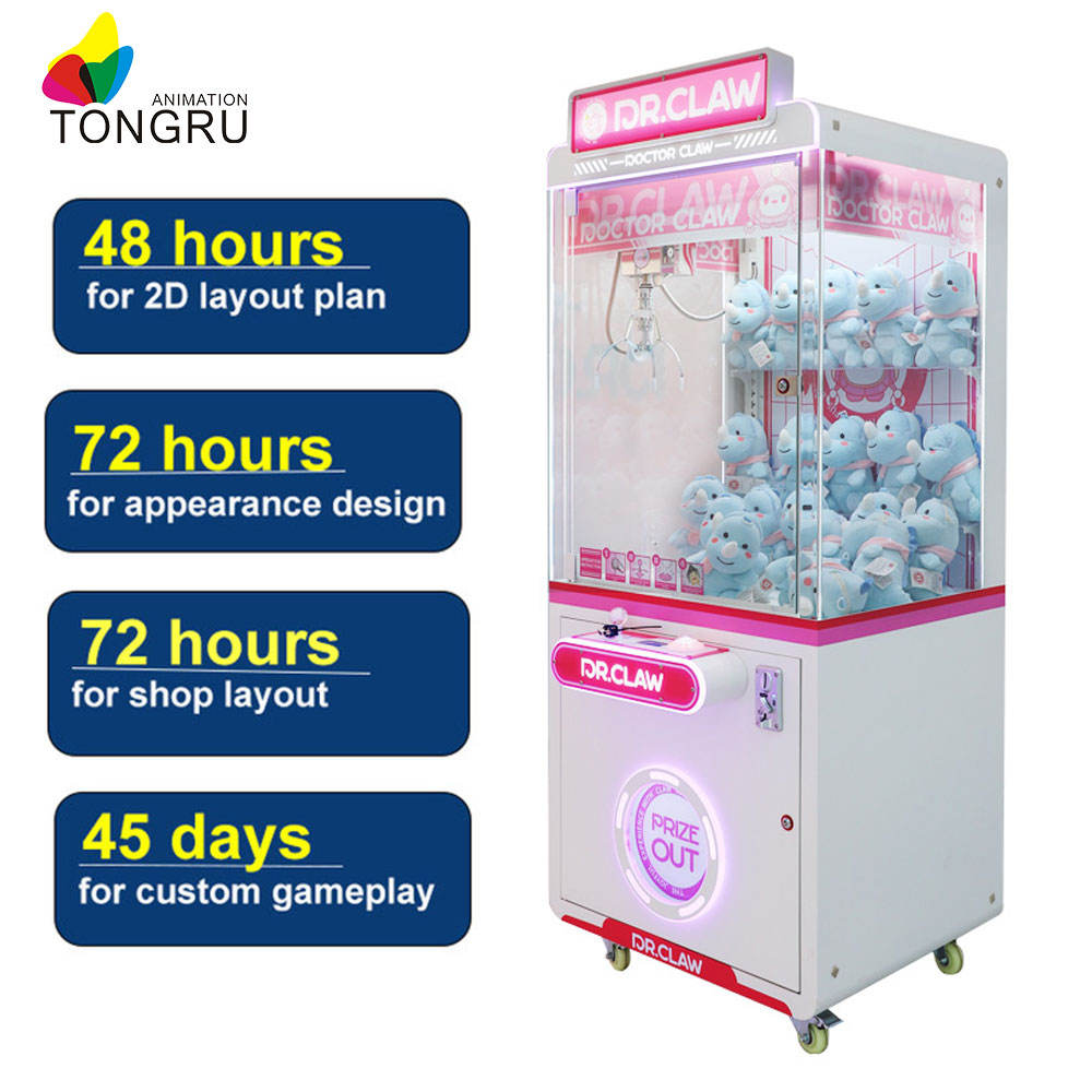 Pink claw machine
