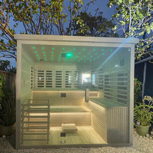 उत्तरी अमेरिकी लाल देवदार स्पा स्पा बाथटब सौना रूम फुल-स्पेक्ट्रम आधुनिक इलेक्ट्रिक हीटिंग डिजाइन ड्राई स्टीम - Product Image 3