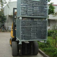 Panier de rangement métallique pliable multi-tailles sur mesure, le plus vendu, pour le stockage des matières premières et des produits finis en usine alimentaire