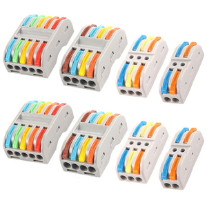 4p for PCT <b>Soft</b> Hard Quick Connect <b>Wire</b> Joint Terminal Block Building Quick Connect 4PIN Connector for Power Parallel Connecting - Product Image 1