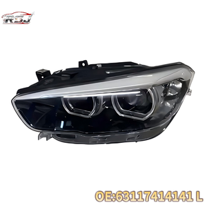 63117414141 63117414142 Faro OEM per <span class=keywords><strong>BMW</strong></span> Serie 1 <span class=keywords><strong>F20</strong></span> 2016-2019 Fari LED Base Nera/Bianca - Product Image 1