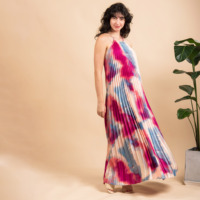 Robe maxi sans manches pour femme, qualité supérieure, prix compétitif, nouvelle robe trapèze sans manches très tendance