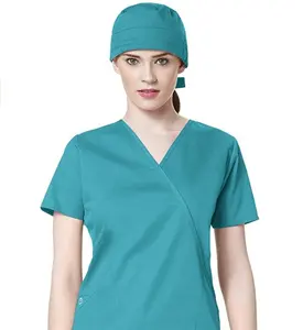Men Women Scrub Adjustable Doctor Nurse Surgery Chef Cap Working Wear Dustproof Hat Working Cap With Sweatband Bouffant Hats
