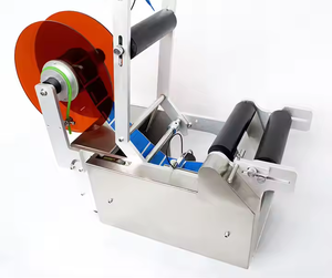 Hipac Semi Automatic Labeling Machine Desktop Manual Sticker <b>Small</b> Round Glass <b>Bottle</b> Labeling Machine - Product Image 1