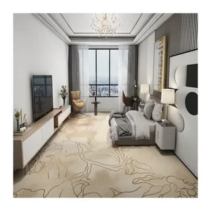 Customized High Quality Thick 5 Star Hotel Carpet Luxury Wall To Wall Axminster Carpet For Guest Room Lobby Carpet