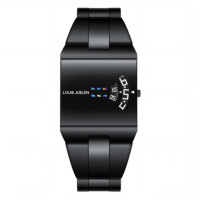 Montre de luxe simple en alliage d'acier inoxydable de style coréen, mouvement à quartz, étanche 3 ATM, 36mm*31mm, Relogio Masculino