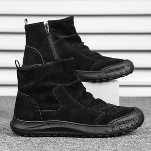 Zapatos de Trabajo Seguros para Hombre, con Cierre de Calcetín, Antideslizantes, Acolchados, Tejidos, Transpirables, Casuales y Versátiles, Venta al Por Mayor de Fábrica - Product Image 5