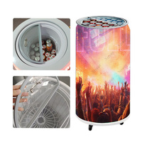 Réfrigérateur boîtes de conserve affichage LED 50L espace plus frais WiFi USB LAN 4G 5g APP contrôle programmable bière boisson publicité commerciale