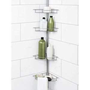 Modern Hot Sale New 4 Tier Metal Bathroom Bathtub Corner Adjustable Storage Organizer Rack Telescopic Shower <b>Shelf</b> - Product Image 2
