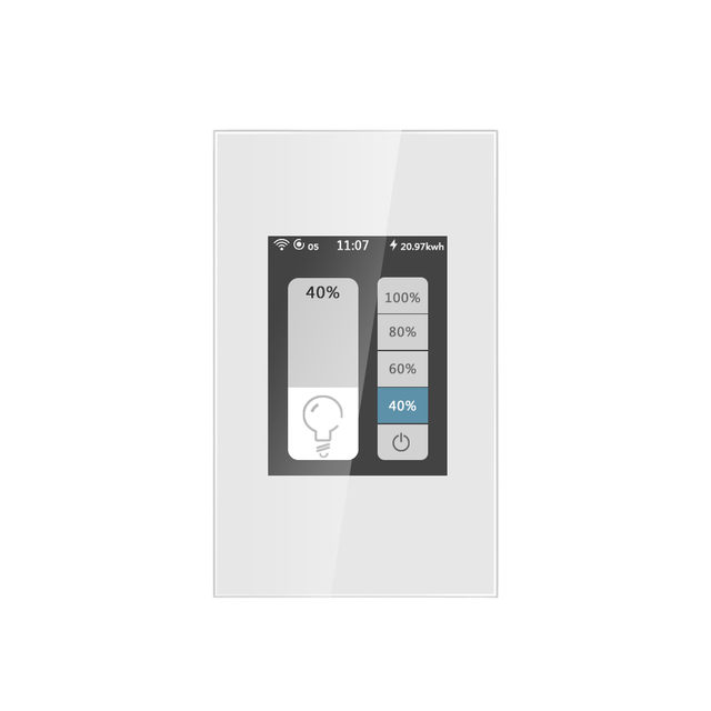Factory Price Smart Home System Automation 1 Gang LCD Touch Dimmer Smart Light Switch for WIFI 10A Smart Life Voice Google Home