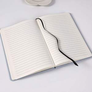 Carnet de notes professionnel en cuir PU spirale A5, couverture rigide, sangle élastique, logo personnalisable, option cadeau, 100 feuilles, haute qualité - Product Image 4