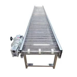 11XS 300 degree Motorized food grade SS304 Wire mesh stainless steel belt Conveyor