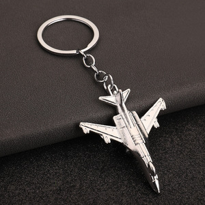 Porte-clés de luxe Y2K en forme d'avion 3D, modèle de drone, avion de chasse volant en métal, pour sac à dos d'enfants - Grande Vente - Product Image 5