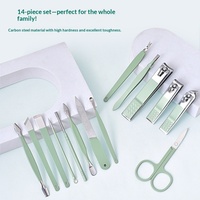 Ensemble de coupe-ongles personnalisés en gros, ciseaux à ongles en acier inoxydable, kit d'outils professionnels de manucure et pédicure, ensemble complet de beauté pour les ongles