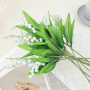 Vendita Diretta dalla Fabbrica Bouquet di Fiori Artificiali Realistici Campanula Bianca Mughetto per Matrimonio Festa della Mamma Natale Capodanno - Product Image 6