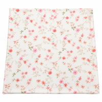 Tissu taffetas tissé imprimé floral 210T 100% polyester pour housses anti-poussière et sacs à vêtements