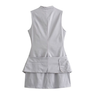 2025 Autumn New Women Fashion Pocket Sleeveless Dress Women <strong>Clothing</strong> - Product Image 2