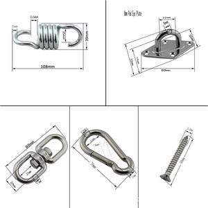 Zhibo Metal Stainless Steel Hanging Chair Accessories Outdoor Hardware for <b>Hammocks</b> Sandbag Hanging System - Product Image 5