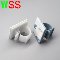Clips de câbles en nylon WSS Manufacturer ISO9001 avec base adhésive Ok-in ultra-résistante pour la gestion des câbles USB