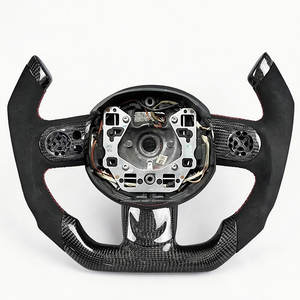 <span class=keywords><strong>Volant</strong></span> de course F1 en cuir sport en fibre de carbone forgée miniature de diamètre standard en forme de D pour les modèles <span class=keywords><strong>Cooper</strong></span> <span class=keywords><strong>S</strong></span> R50-R59 F54-F60 - Product Image 1