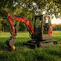 Excavatrice sur chenilles compacte SH40 avec une puissante force de creusement pour les projets d'aménagement paysager et de rénovation urbaine