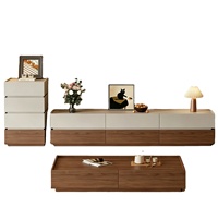Meuble TV en mélamine bois de luxe léger, table basse, support TV sur pied de haute qualité pour salon domestique