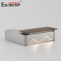 Bureau de travail commercial Ekintop, bureau d'ordinateur de luxe, table de bureau ergonomique, bureau en bois, bureaux de travail modernes