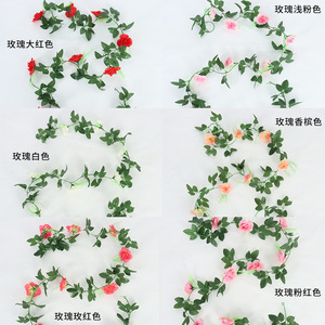 กิ่งกุหลาบประดิษฐ์พร้อมใบ 10 หัว สำหรับตกแต่งงานแต่งงานและถ่ายภาพ - Product Image 2