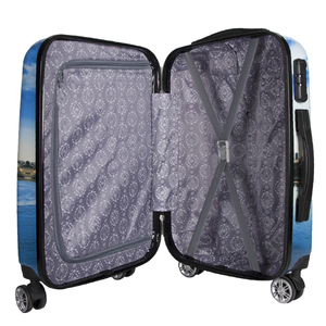 Usine Directe Léger <span class=keywords><strong>Chariot</strong></span> Bagages 3pcs Ensemble Double Roues Universelles Classique De Luxe <span class=keywords><strong>Simple</strong></span> Paysage Conception Dur Shell PC - Product Image 4