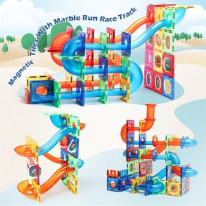 3D giocattoli educativi con stelo per bambini 3D blocchi da costruzione a magnete in plastica mattoncini in marmo mattonelle magnetiche confezionate - Product Image 5