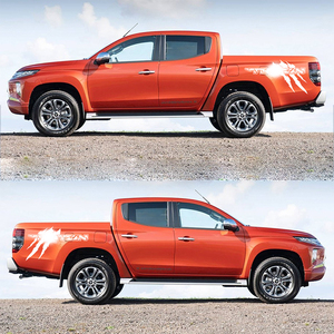 1 Par de Pegatinas Decorativas Todoterreno 4x4 para Camioneta Mitsubishi TRITON, Pegatinas de Vinilo - Product Image 3