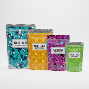 Multipurpose Zipper Top Unicorn 10 Lbs Aluminum Foiled Stand Up Pouches For Food Packaging - Product Image 1