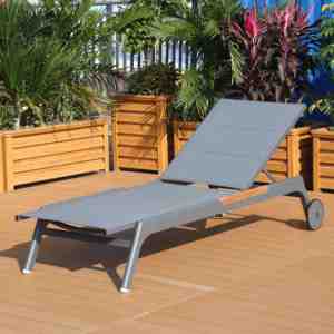 Chaise longue <span class=keywords><strong>de</strong></span> piscine avec roues métal <span class=keywords><strong>aluminium</strong></span> mobilier d'extérieur empilable <span class=keywords><strong>jardin</strong></span> plage chaise longue lit pour hôtels <span class=keywords><strong>de</strong></span> loisirs - Product Image 2