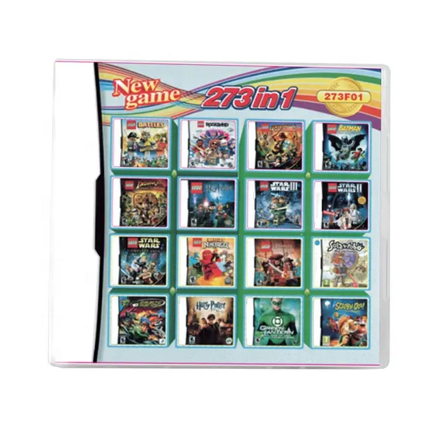 273 Di 1 Kompilasi Super Combo Multi Keranjang Video Game untuk DS Bahasa Inggris