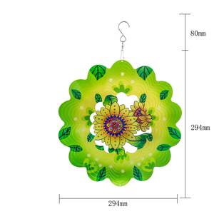 Campanas de Viento Conmemorativas al por Mayor para Decoración de Jardín, Adornos Artesanales, Girasoles de Metal de 12 Pulgadas para Patio - Product Image 2