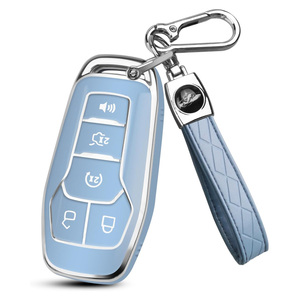 Étui pour clé de voiture en TPU souple résistant aux rayures Kunasi pour Ford Mustang Fusion Explorer Edge <span class=keywords><strong>Lincoln</strong></span> MKC/MKX/MKZ - Product Image 3
