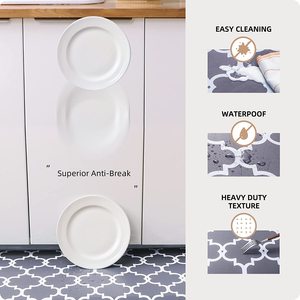 Tapis de cuisine moderne en mousse PVC antidérapant, confortable et anti-fatigue, avec des propriétés antimicrobiennes adaptées aux animaux domestiques - Product Image 2