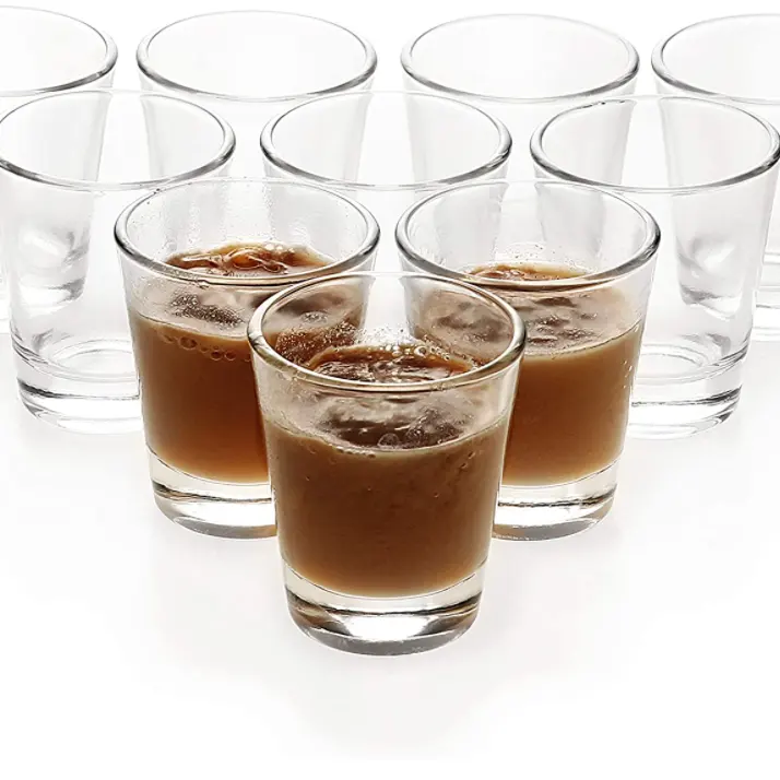 थोक कस्टम लोगो 1.5oz 45ml शराब व्हिस्की कप रिक्त उच्च बनाने की क्रिया एस्प्रेसो चश्मा छोटे बुलेट शॉट चश्मा