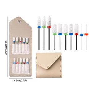 10Pcs Ceramic Tungsten Cutters for Manicure Carbide <b>Nail</b> Drill Accessories Bits <b>Nail</b> Art Equipment Tools for Machine Milling Cut - Product Image 4