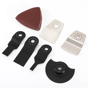 Outils électriques polyvalents 21V Grattoir sans fil Scie pivotante <span class=keywords><strong>Batterie</strong></span> lithium rechargeable Meuleuse d'angle électrique Ensemble de polisseuse - Product Image 5