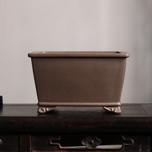 Petit pot de fleurs émaillé Zisha moderne carré bonsaï <span class=keywords><strong>bassin</strong></span> intérieur/extérieur plantation décor à la maison suspendu <span class=keywords><strong>Lotus</strong></span> planteur centres commerciaux - Product Image 3