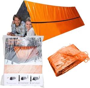 Proveedor de Tiendas de Campaña de Emergencia Tipo Tubo para 2 Personas, Color Naranja, de Alta Calidad, Venta al Por Mayor - Product Image 1