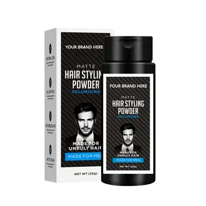 Customized Label Men Hair Care Styling Products Texture Styling Powder Fluffy Hair Volume Finish Powder For Men